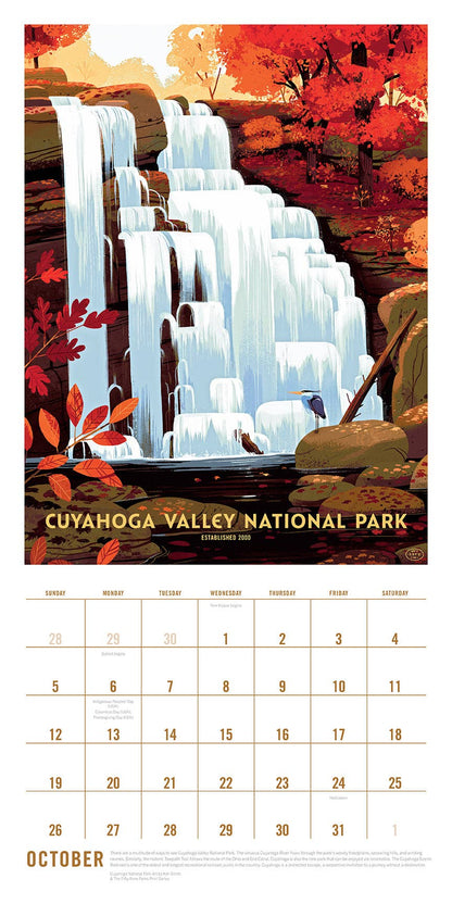 "The Art of the National Parks" Wall Calendar - 2025