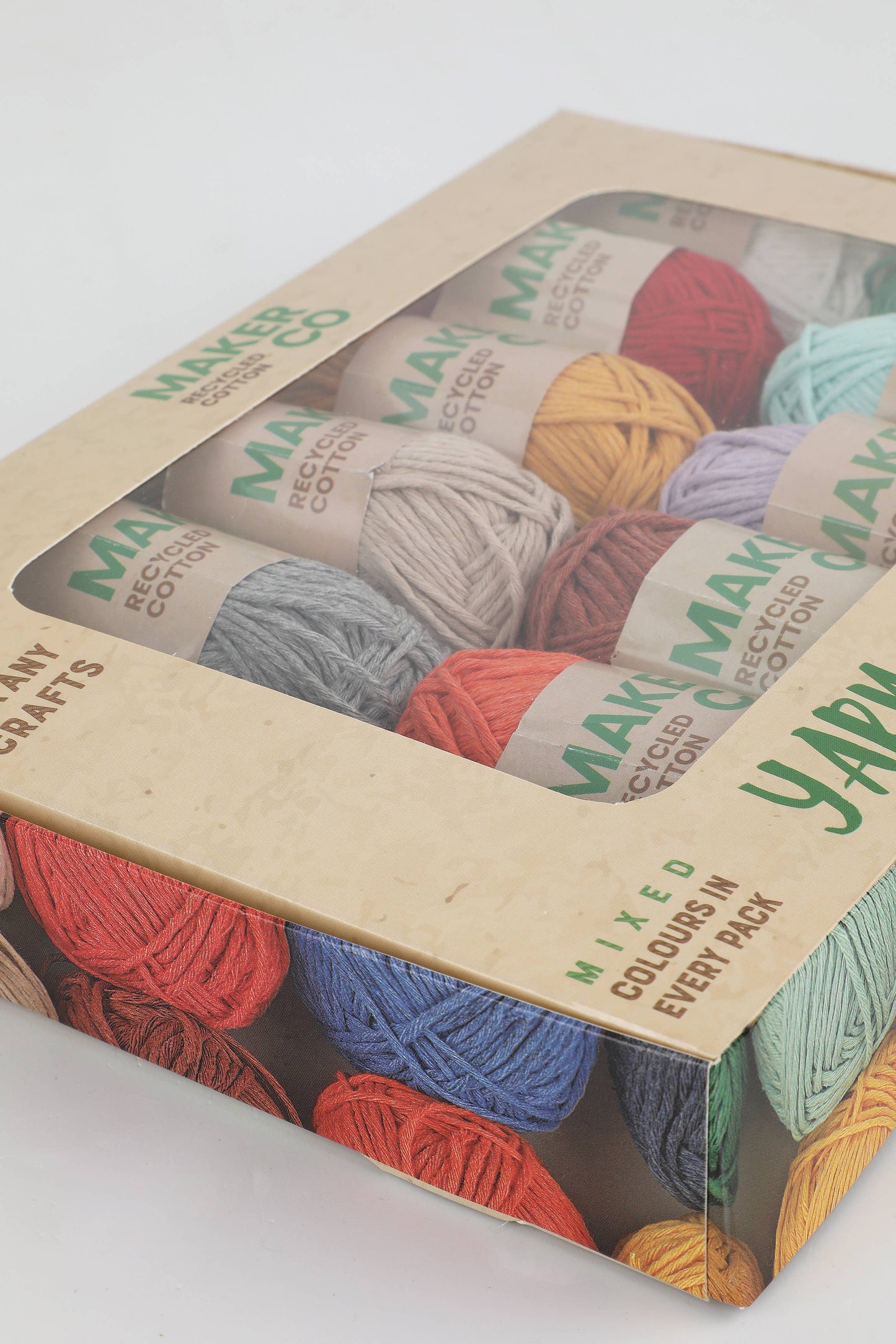 12-Pack Recycled Cotton Yarn (25g)