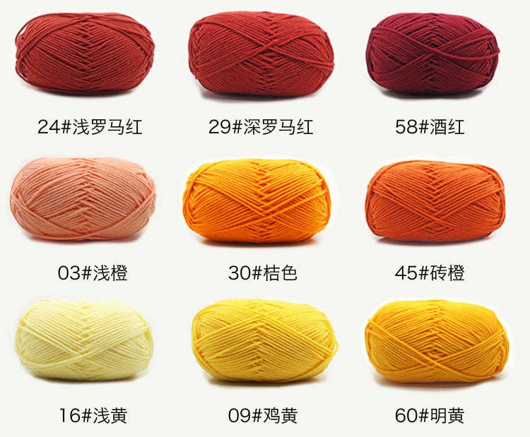 Cotton milk yarn