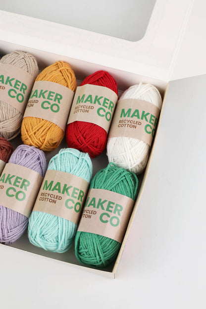 12-Pack Recycled Cotton Yarn (25g)